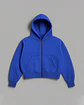  ZIP HOODIE LOW TIDE BLUE - Miniatura 1