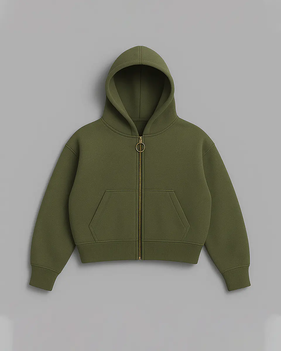  ZIP HOODIE LOW TIDE MOSS 1