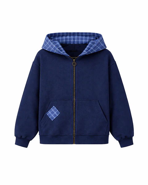 GRID SHIFT ZIP NAVY