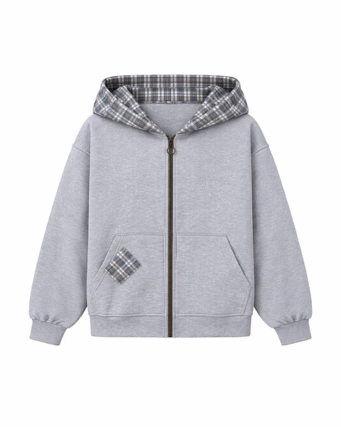 GRID SHIFT ZIP MELANGE