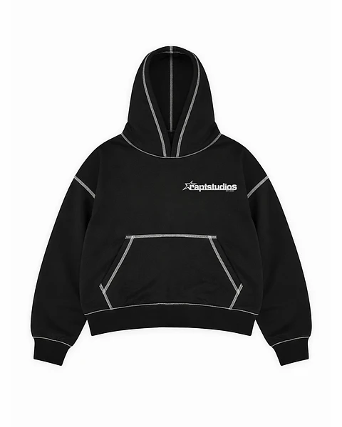 RAW SHIFT HOODIE BLACK