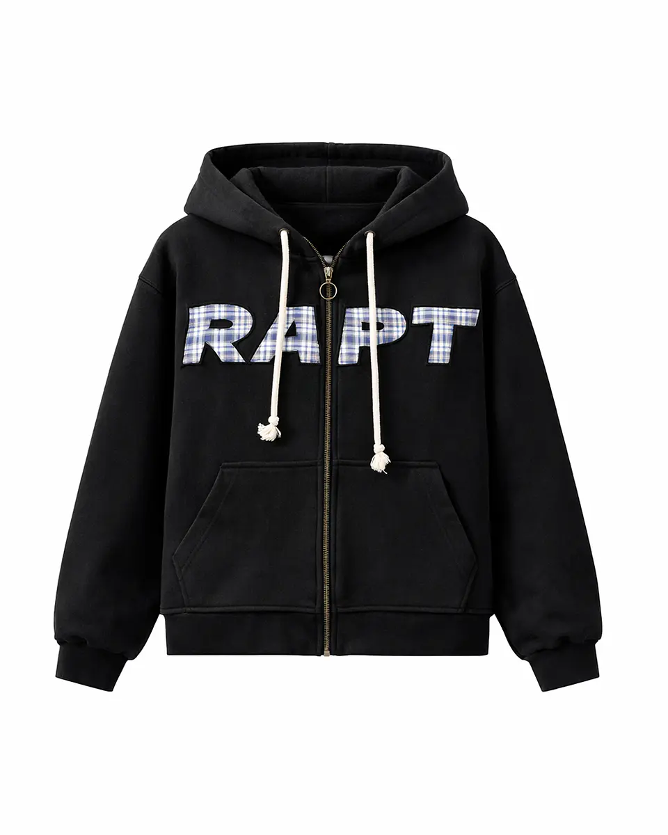 PATCH SHIFT ZIP BLACK 1