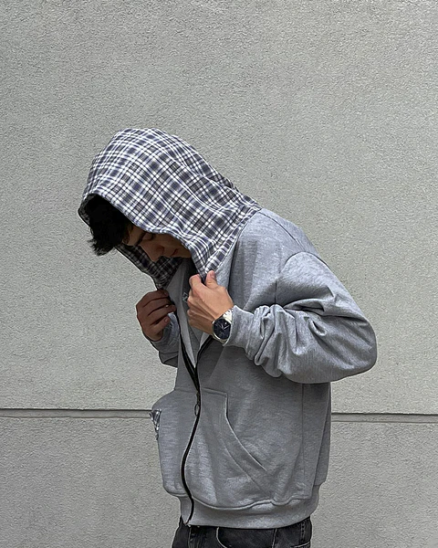 GRID SHIFT ZIP MELANGE