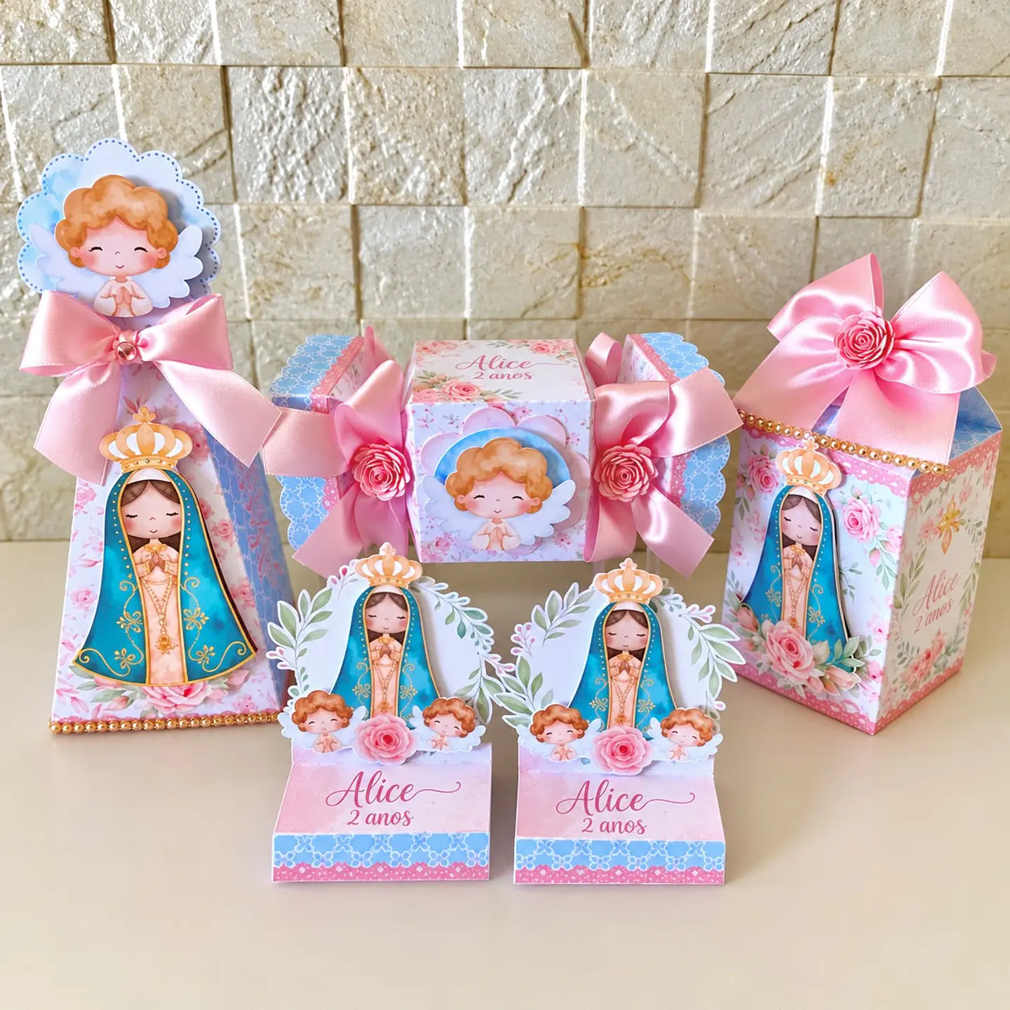 ARQUIVO DE CORTE KIT CAIXINHAS NOSSA SENHORA AQUARELA 1