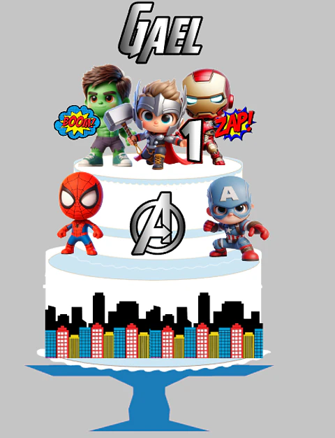 ARQUIVO DE CORTE TOPO HEROIS VINGADORES CUTE