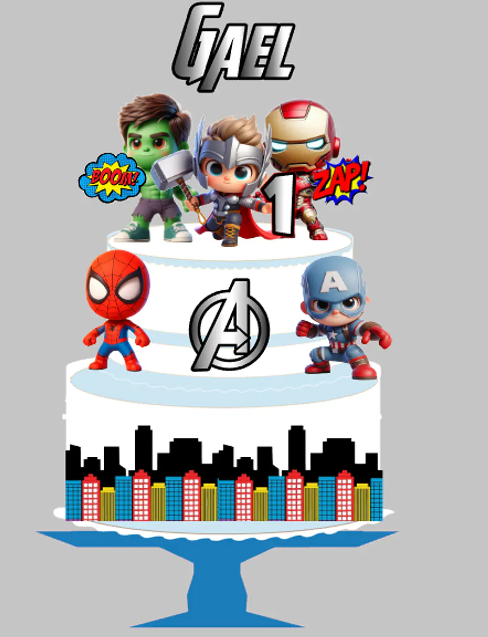 ARQUIVO DE CORTE TOPO HEROIS VINGADORES CUTE 1