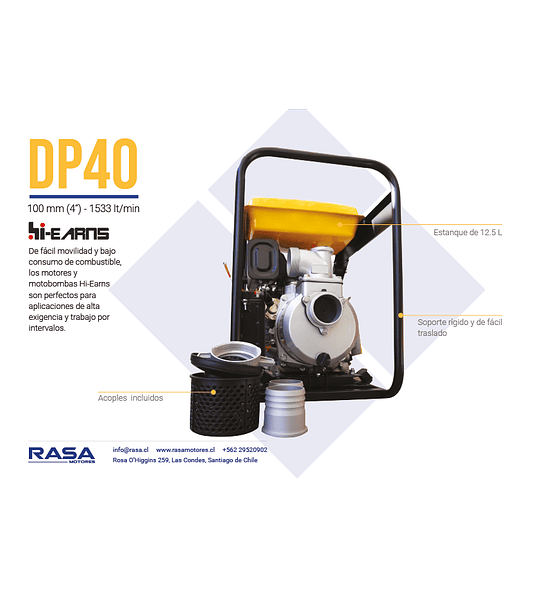 DP40 | Motobomba diesel 4"