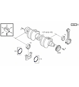 Metal Axial para DEUTZ 913/914