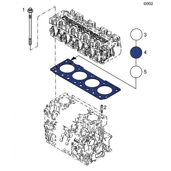 Empaquetadura de Culata 2M DEUTZ TCD2011 