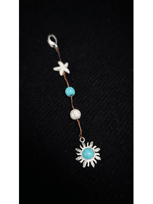 Sun and Seashell Pingente 