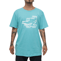 POLERA GANGSTA SPEEDCATS TURQUOISE