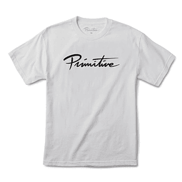 POLERA NUEVO SCRIPT WHITE