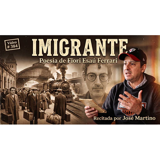 Vídeo # 384 - Poesia: Imigrante - Poeta: Fiori Esaú Ferrari - Recita: José Martino