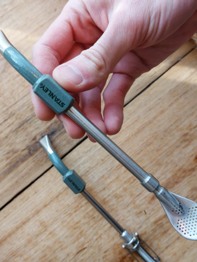 BOMBILLA MATE NEGRA STANLEY (CUCHARA) 3