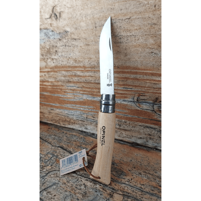 Cuchillo N°7 inox cuero 