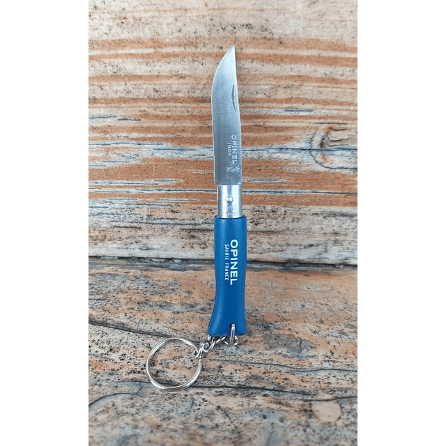 CUCHILLO OPINEL N°4 LLAVERO ZUL