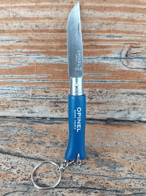 CUCHILLO OPINEL N°4 LLAVERO ZUL