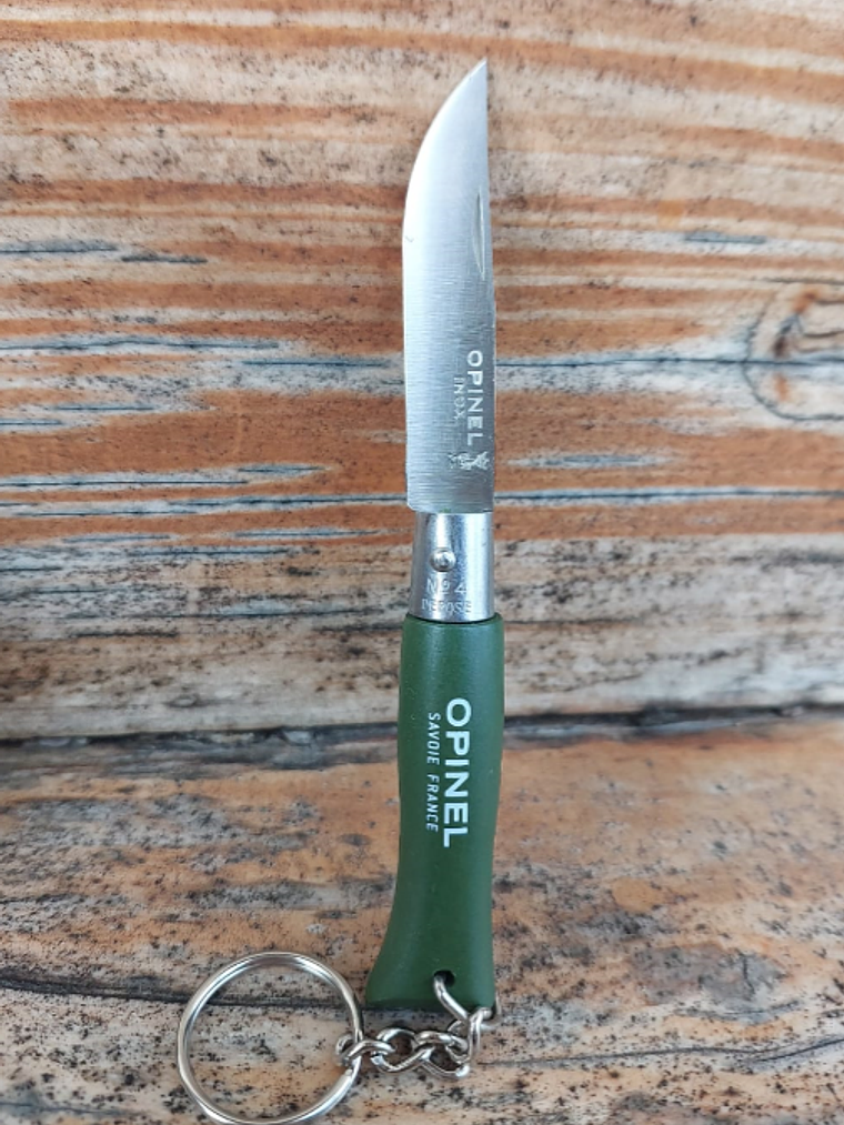 CUCHILLO OPINEL N°4 LLAVERO VERDE 1