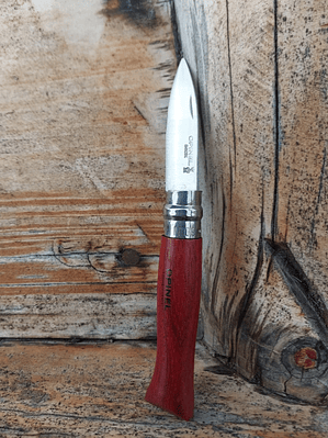 CUCHILLO PARA OSTRAS OPINEL N°9 MANGO PALO ROJO