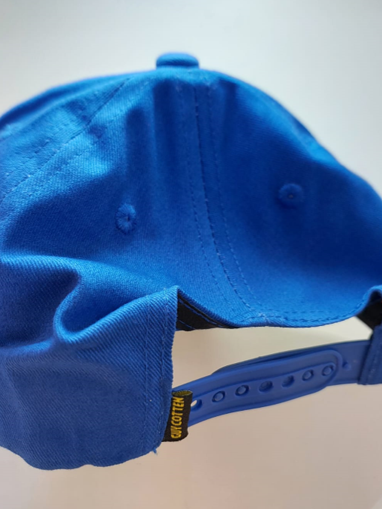 GORRO GUY COTTEN AZUL/AMARILLO 2