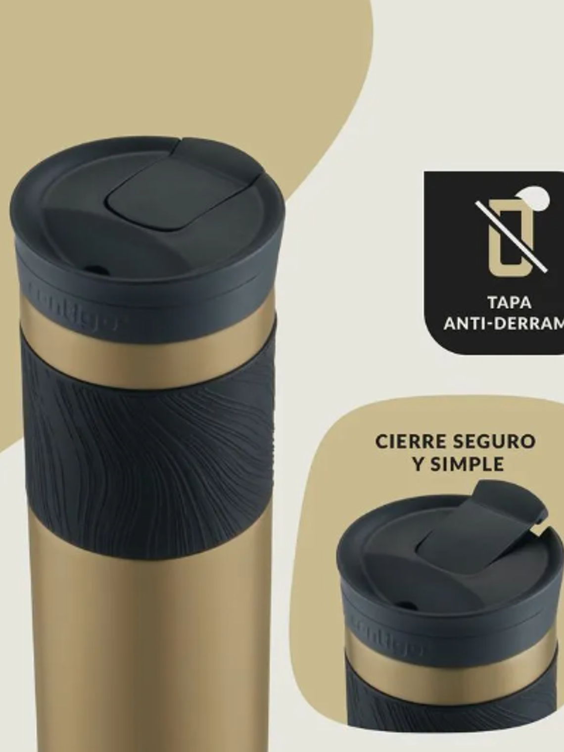 Contigo® Vaso Térmico Byron 2.0 Dorado 4