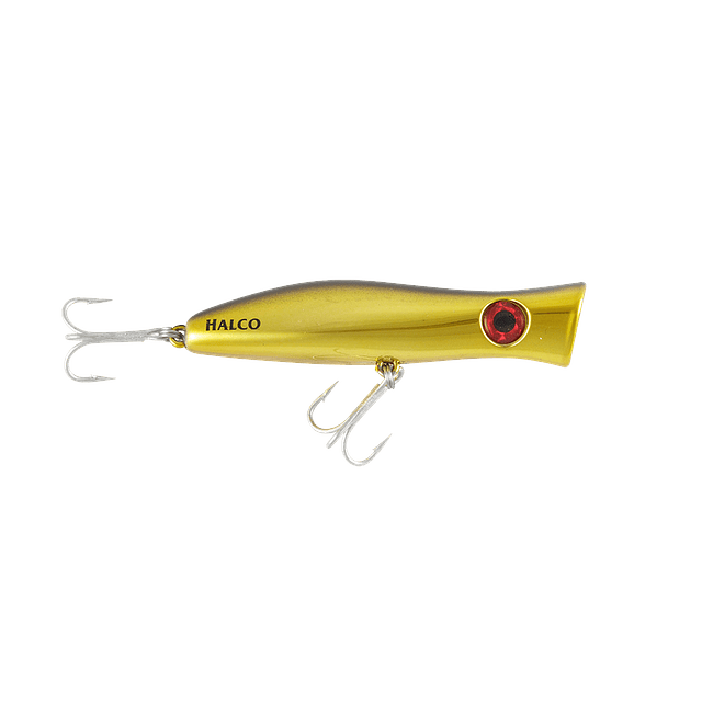 Halco Roosta Popper 160MM #H51 Chrome Gold Black Back