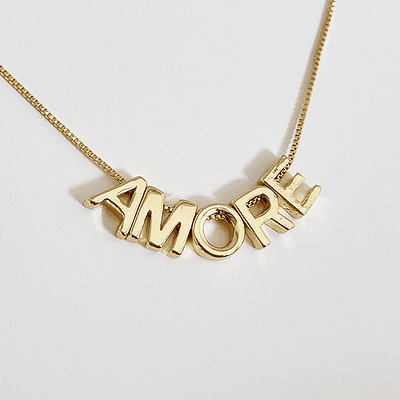 cadena 5letras doradas