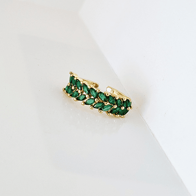 ANILLO ALEXANDRINA ESPIGA VERDE