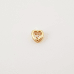 DIJE CORAZON SOLITAIRE ROSA