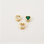 DIJE CORAZON SOLITAIRE ROSA