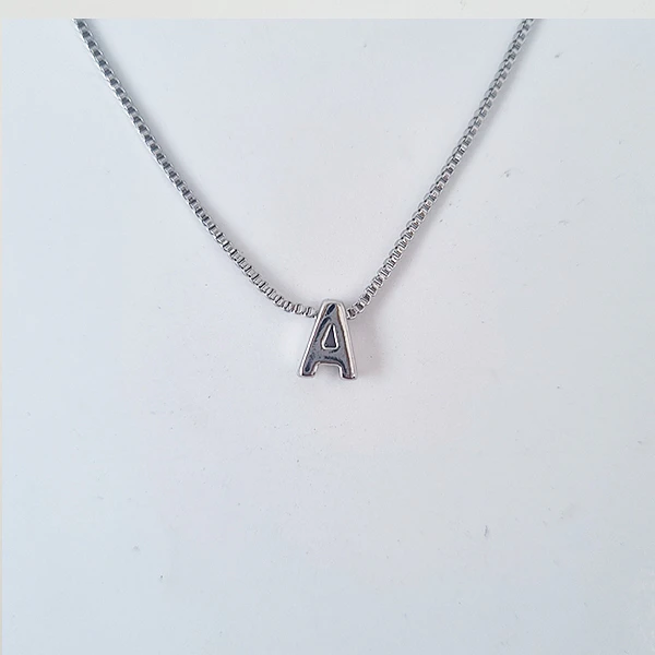 CADENA 1LETRA PLATA