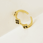 ANILLO TREBOLES NEGROS DIVINA