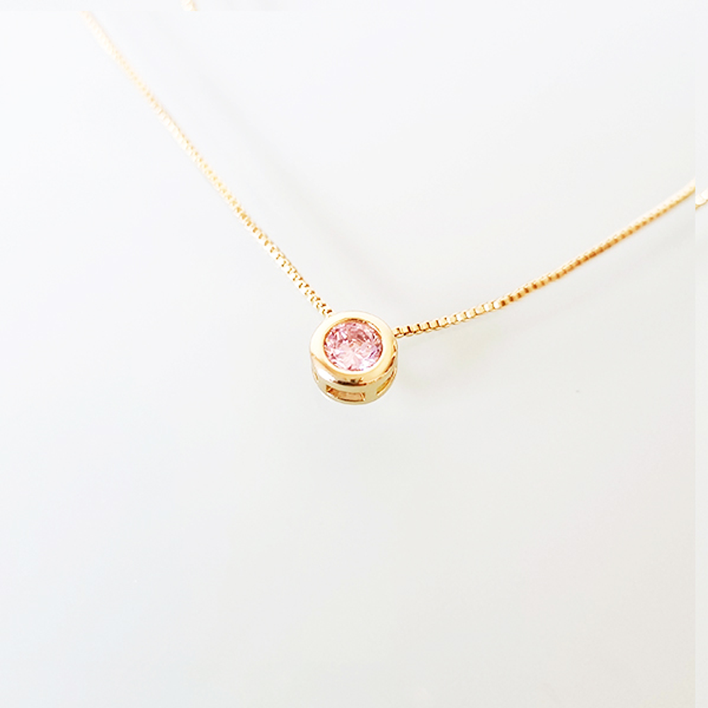 cadena circon solitaire palorosa