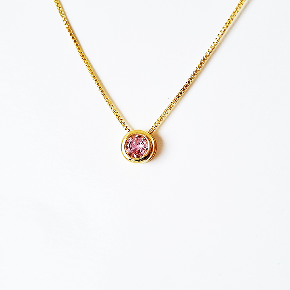 cadena circon solitaire palorosa