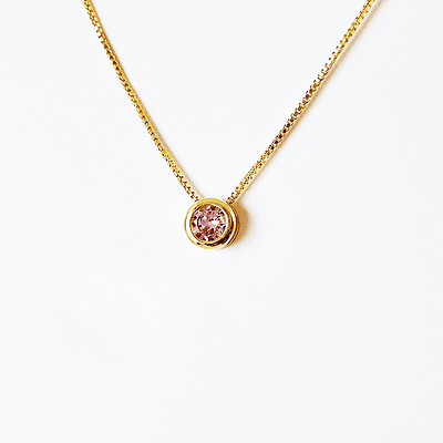 cadena circon solitaire palorosa