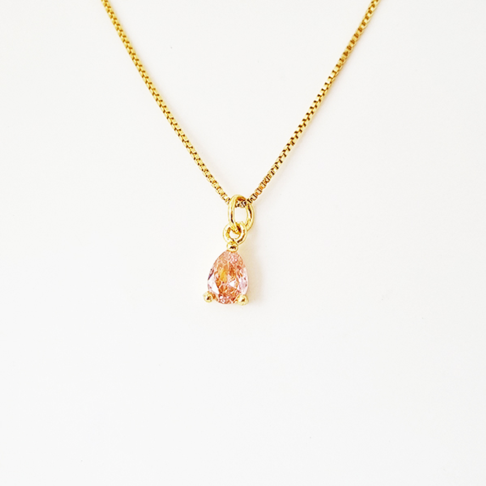 cadena circon lagrima palorosa