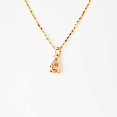 cadena circon lagrima palorosa