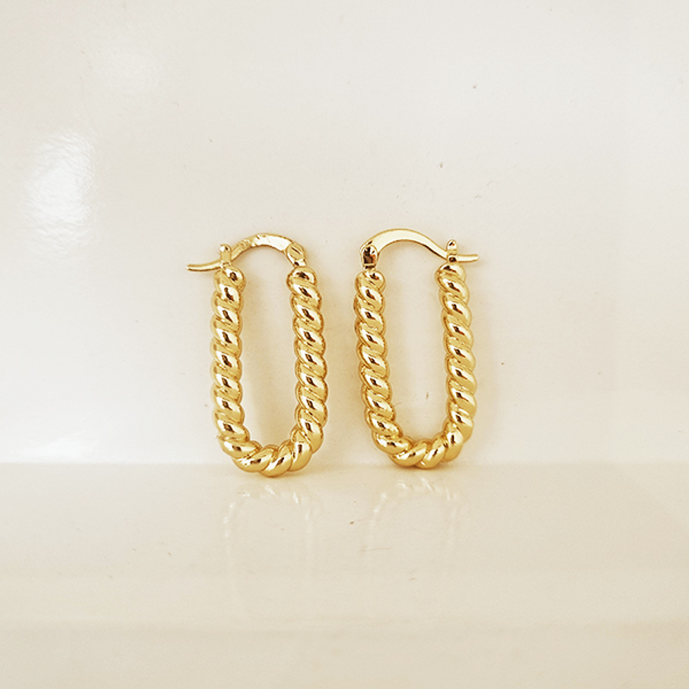 aros gucci trenza divina