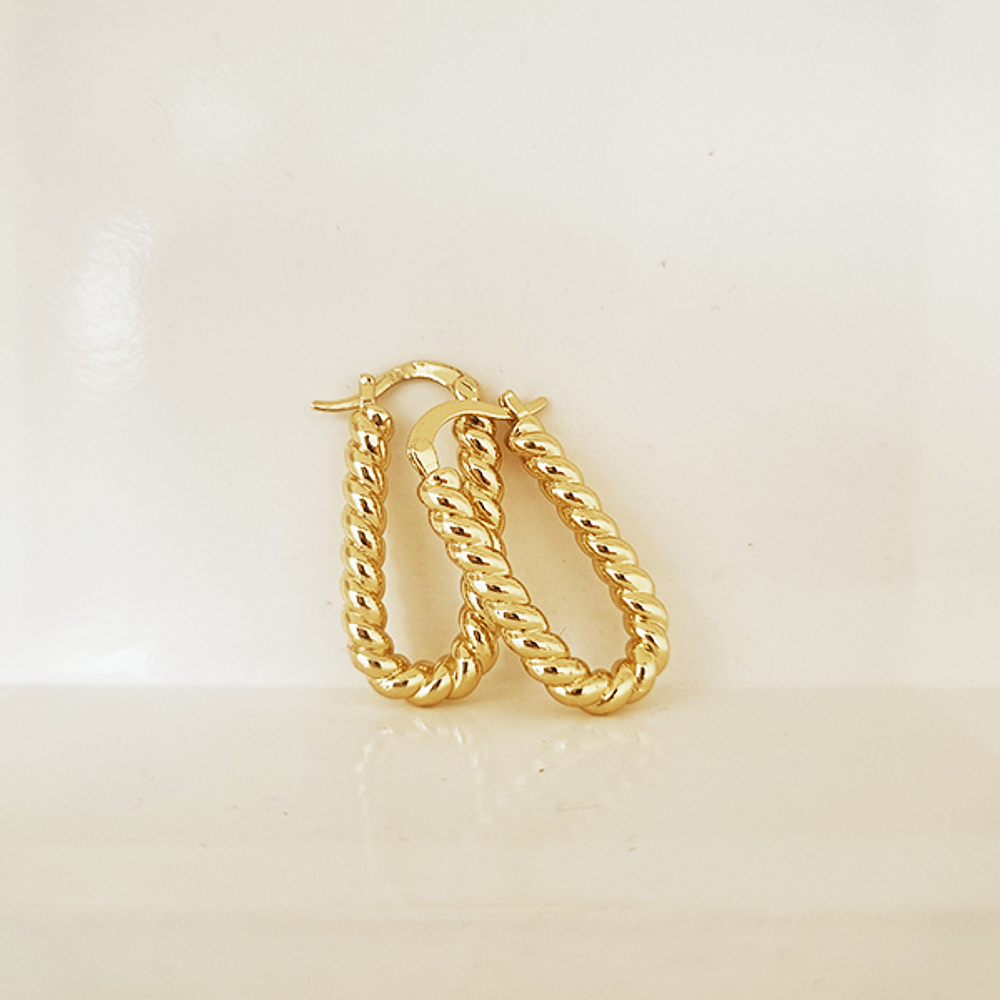 aros gucci trenza divina