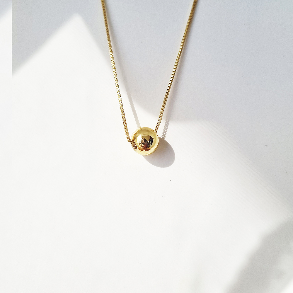 cadena dije balin dorado