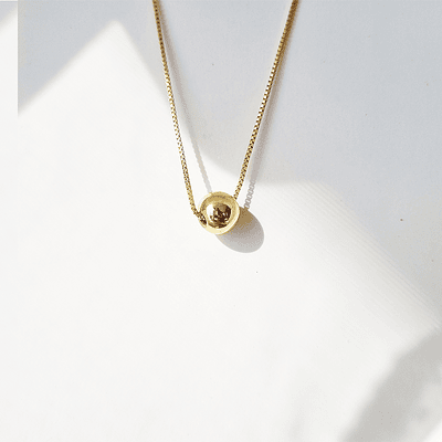 cadena dije balin dorado