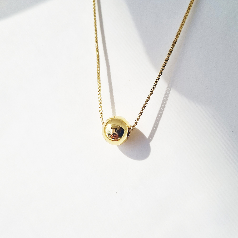 cadena dije balin dorado