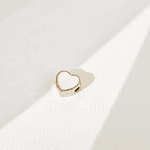 dije corazon solitaire blanco