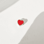 dije corazon solitaire rojo