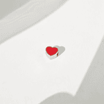 dije corazon solitaire rojo