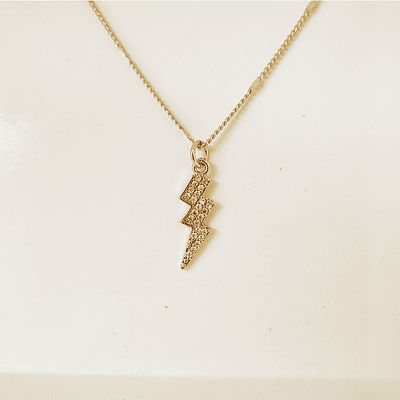 cadena dije rayo brillante