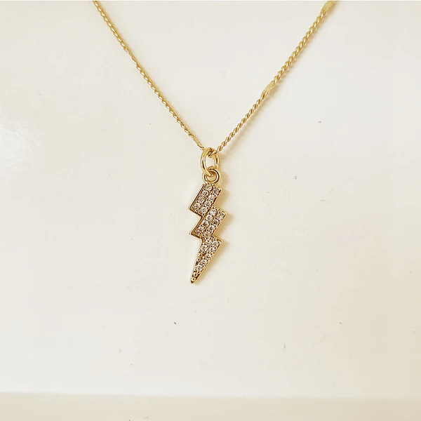 cadena dije rayo brillante