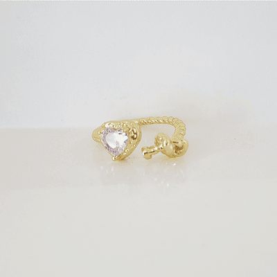 anillo corazon amarrado brillante