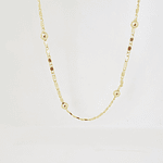 collar bolitas doradas