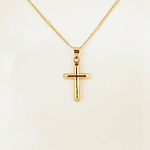 cadena cruz lisa grande